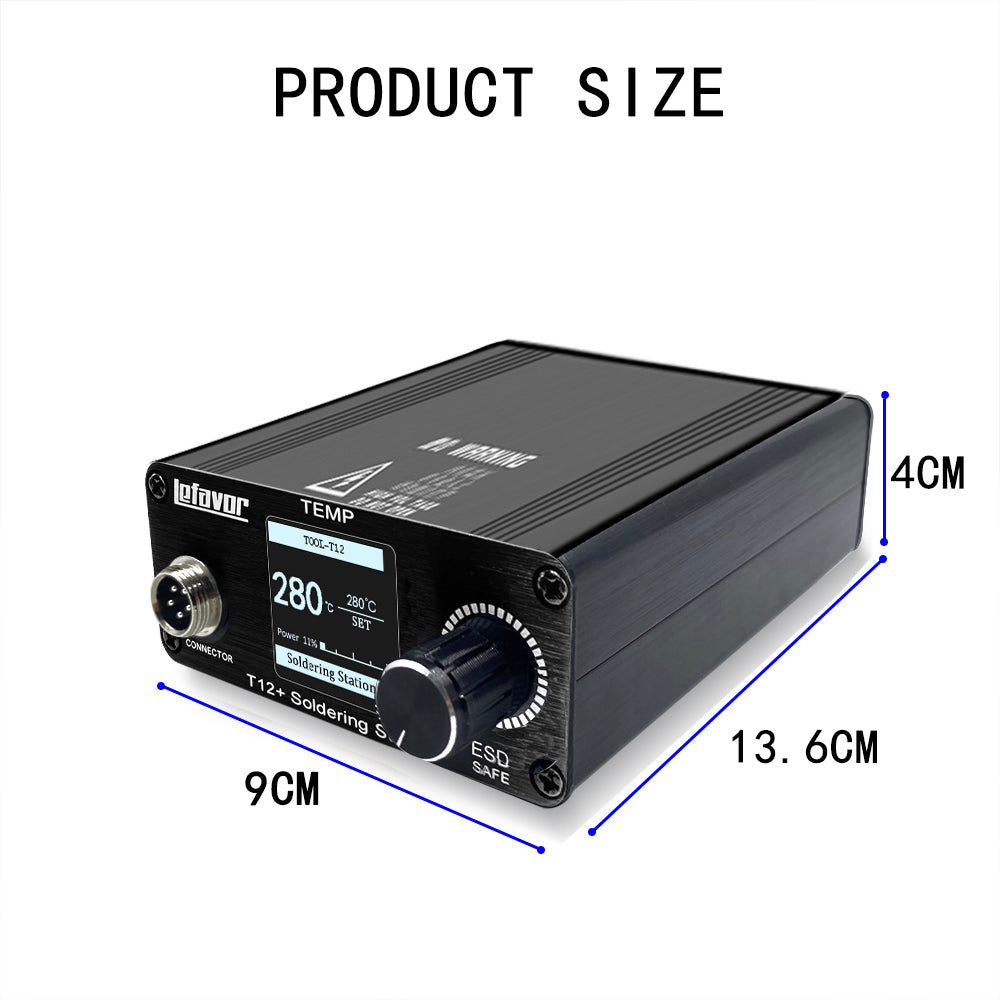 T12 75W Digital Soldering Iron Station – Adjustable Temperature Control, Welding & Rework Microcontroller Tool