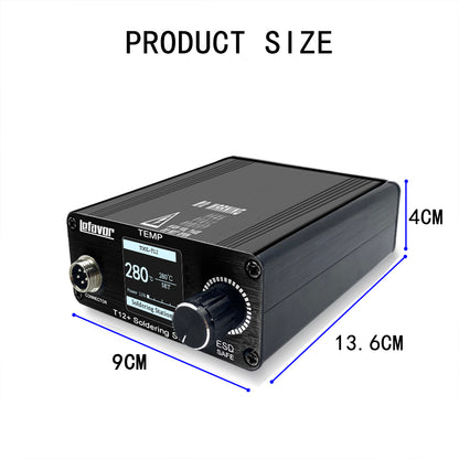 T12 75W Digital Soldering Iron Station – Adjustable Temperature Control, Welding & Rework Microcontroller Tool