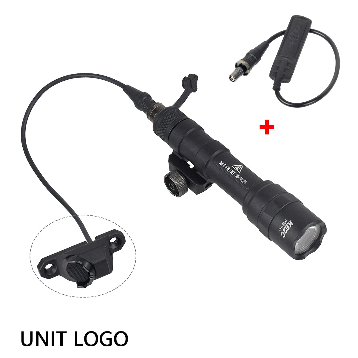 Tactical Surefire M600 M600U/M600B Airsoft Flashlight – Powerful LED Scout Light with 5 Switch Styles for 20mm Rail Rifle Gun