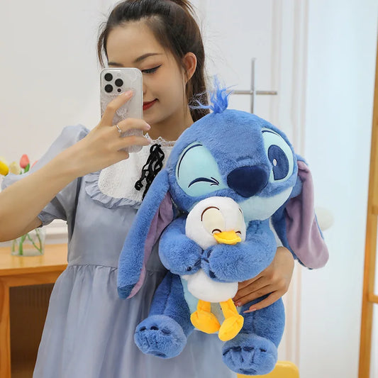 Disney 30cm Lilo & Stitch Plush Toys – Cute Anime Plushies & Donald Duck Stuffed Ornaments for Kids Christmas Gift
