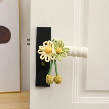 Reusable Floral Refrigerator Handle Covers – Soft, Non-Slip, Dustproof Door Knob Protectors