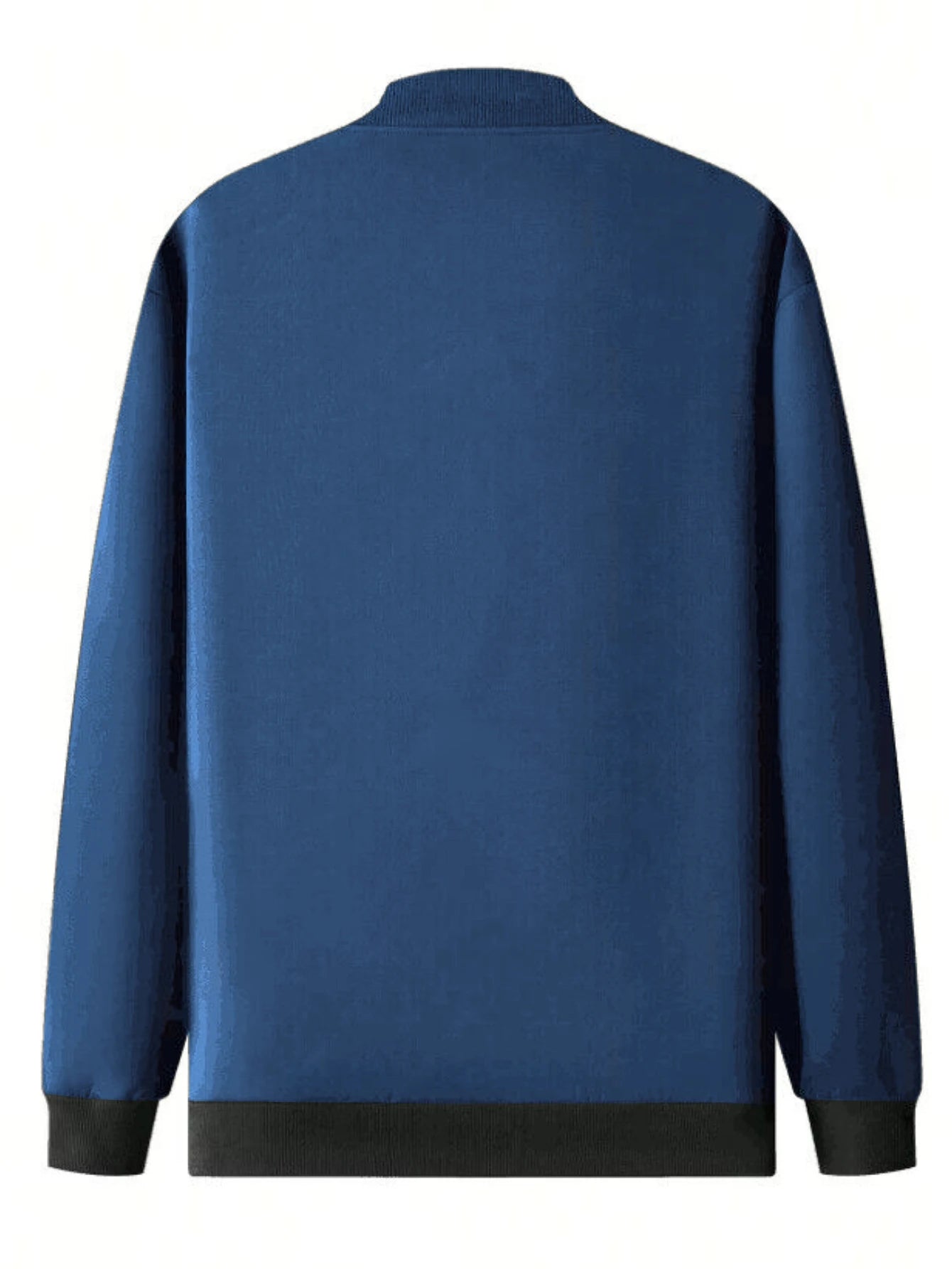 2024 Men's Spring Autumn Jacket – Short Loose Baseball Collar, Solid Color, Business Casual Thin Coat