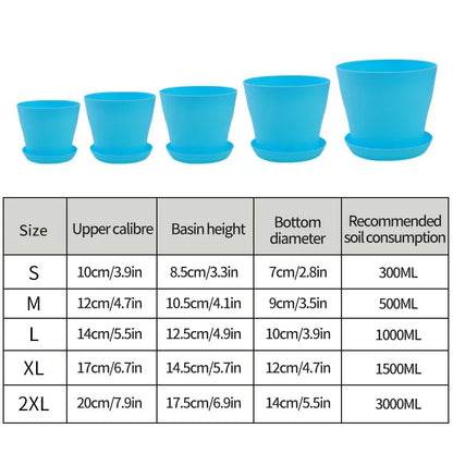 Candy-Colored Round Flower Pots - Versatile Succulent Planters for Home, Office, and Outdoor Decoration in 5 Sizes