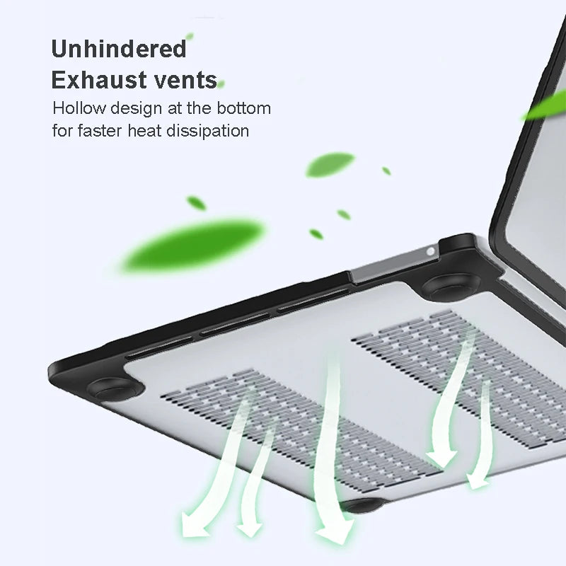 MacBook Air 15 inch M2 & 13-inch M1 Case – Laptop Cover for 2023 MacBook Air, Pro 13/14/16, Funda Coque