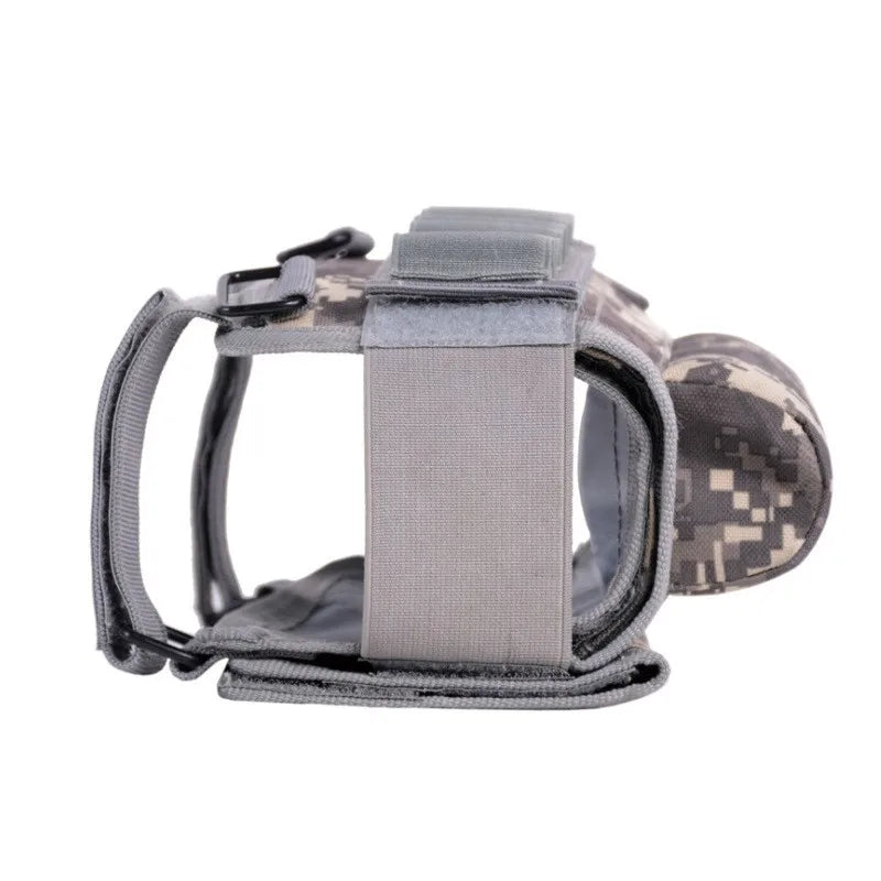 Outdoor Tactical Rifle Cheek Rest Pouch - Camo Nylon Adjustable Butt Stock Riser Pad with Bullet Holder - Hunting Ammo Cartridges Bag