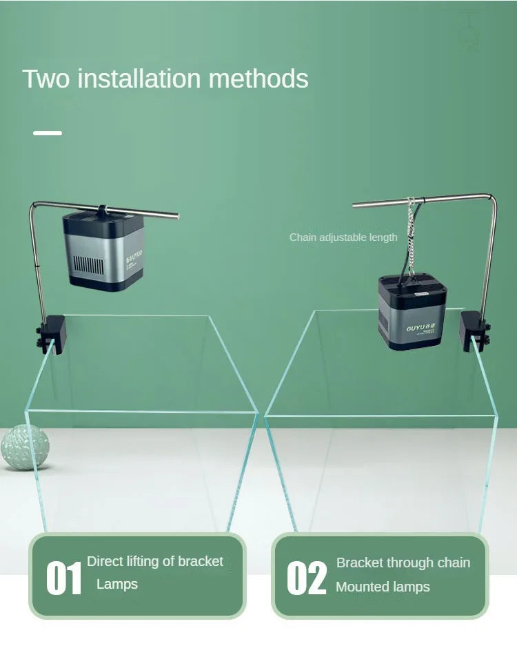 New Aquarium LED Water Grass Lamp – WRGB Full Spectrum, 8500K Algae Downlight for Native Stream Fish Tanks, 25/35/65W