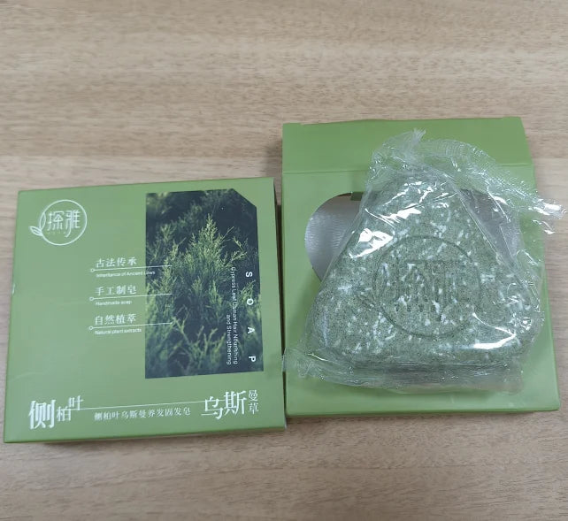 Natural Herbal Usman Grass Shampoo Soap – Handmade Hair Care for Nourishing, Oil Control & Refreshing Soft Hair