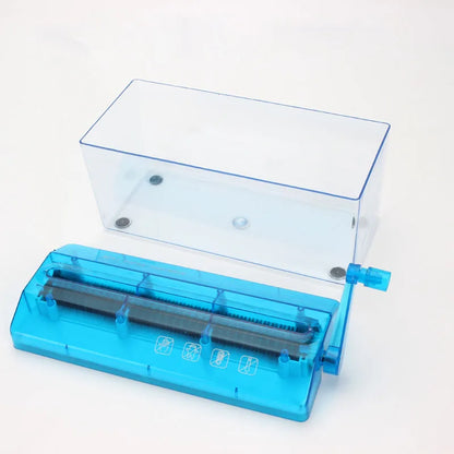 A6 Portable Mini Paper Shredder - Electric USB Battery Operated Documents Cutting Tool for Home Office