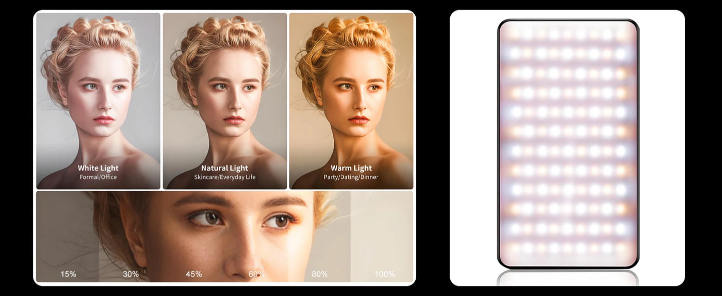 120 LED Tattoo Photography Fill Light with 52mm CPL Circular Polarizing Filter for Cellphones