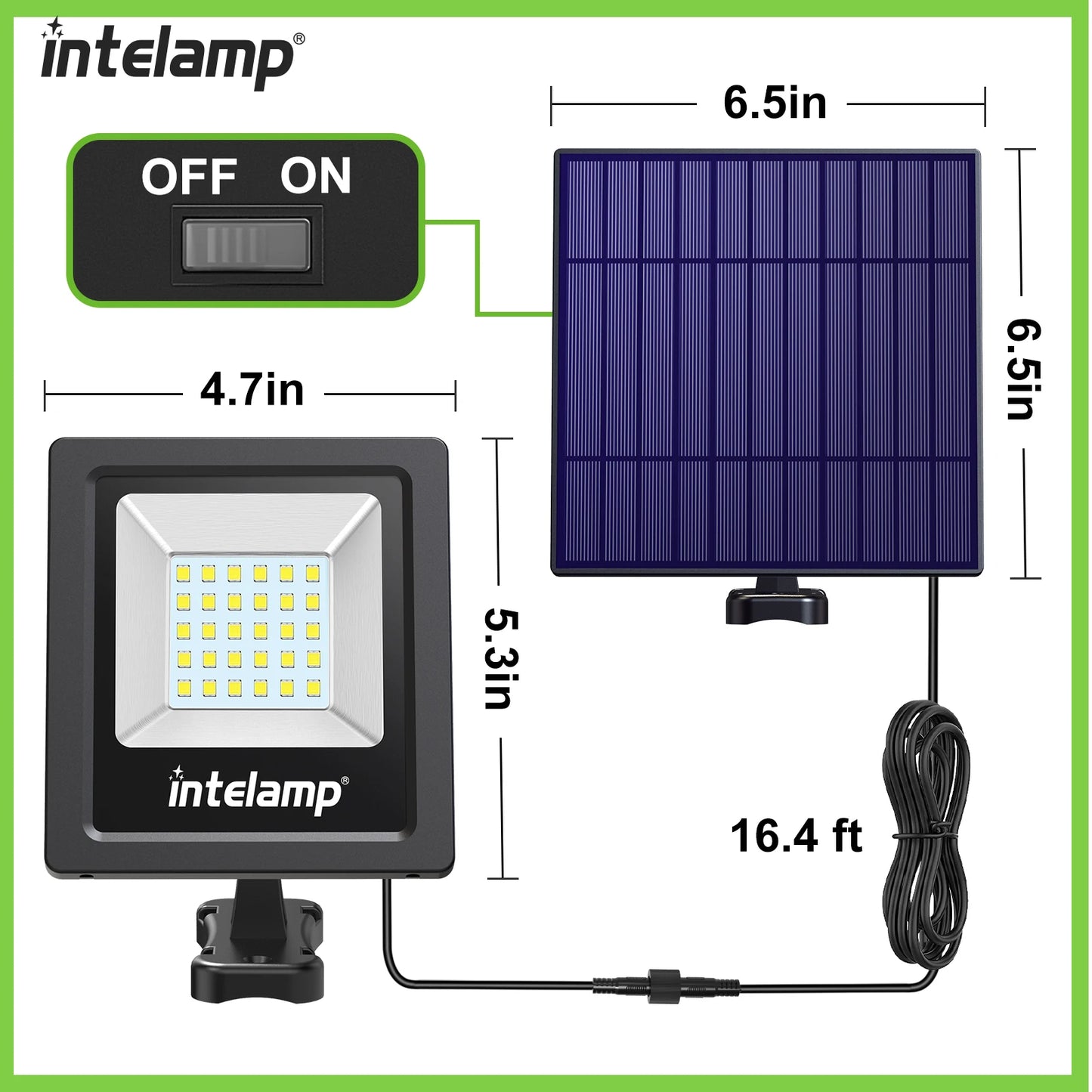 2PCS Solar Outdoor Street Lights — Super Bright IP65 Waterproof for Garden & Patio