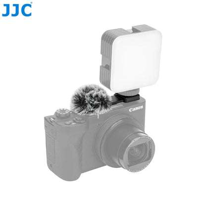 JJC Cold Shoe Wind Muff – Microphone Windscreen for Canon PowerShot V1 Vlog Camera with Noise Reduction