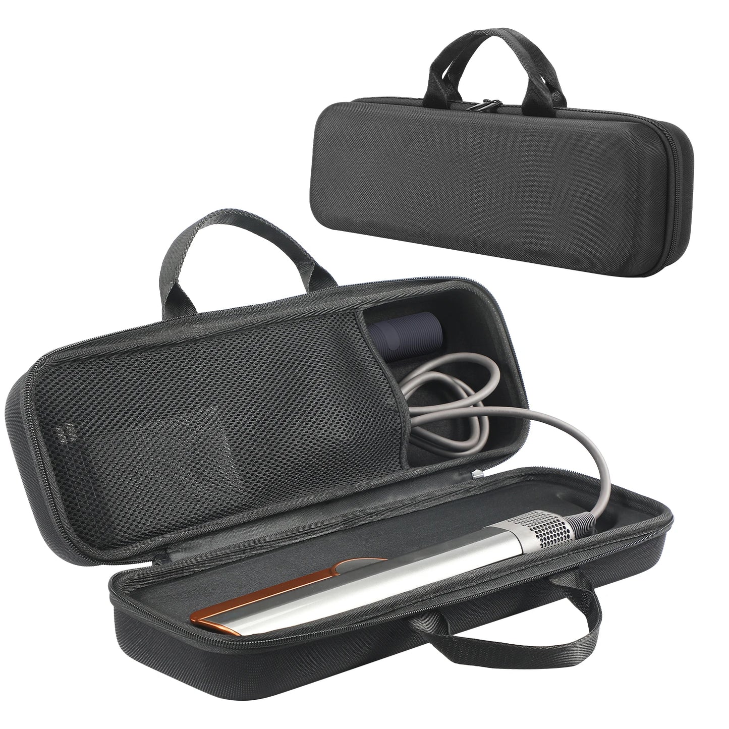 Hard Carrying Case with Mesh Bag – Anti-Scratch Storage for Dyson Airstrait HT01 & Dyson Corrale HS03 Hair Straighteners