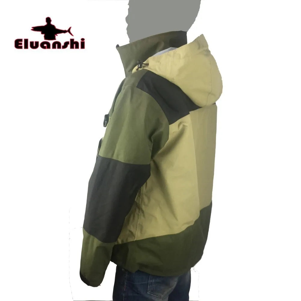 ELUANSHI Waterproof Fly Fishing Wader Jacket – Breathable Wading Clothing Apparel
