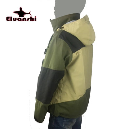 ELUANSHI Waterproof Fly Fishing Wader Jacket – Breathable Wading Clothing Apparel