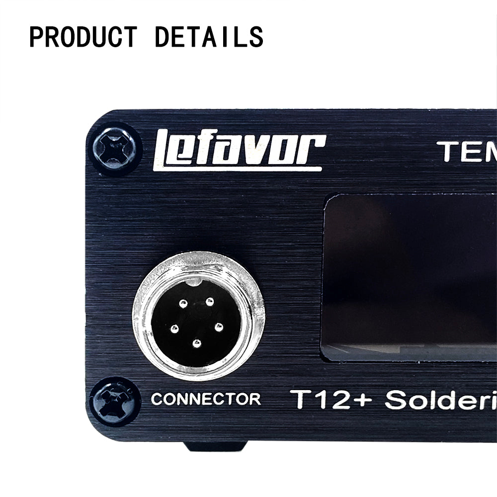 T12 75W Digital Soldering Iron Station – Adjustable Temperature Control, Welding & Rework Microcontroller Tool