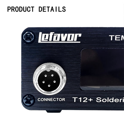 T12 75W Digital Soldering Iron Station – Adjustable Temperature Control, Welding & Rework Microcontroller Tool