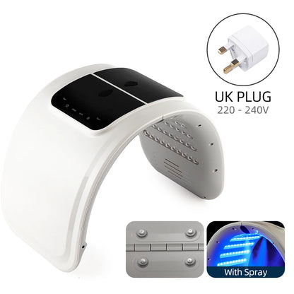 Foreverlily LED Face Mask PDT Machine – 7 Colors Light Photon Skin Rejuvenation, Facial & Body Beauty Spa with Nano Spray Mist