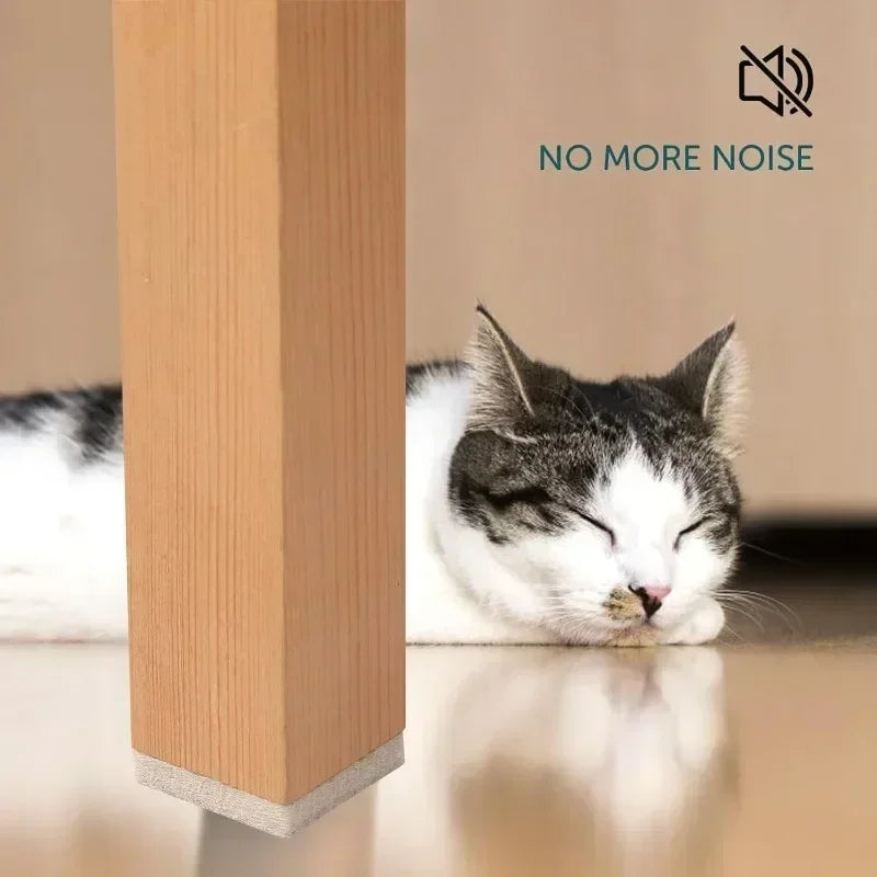 Self-Adhesive Felt Chair Leg Pads – Non-Slip Furniture Protectors for Hardwood Floors, Anti-Scratch Table & Chair Bottom Covers