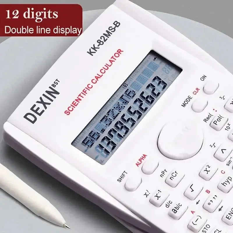Engineering Scientific Calculator - 2 Line Function, Fraction & Statistic Calculator for School Use