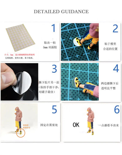 RM 1:64 City Motorcycle Mini Figure Model – Micro Scene Collectible Toy