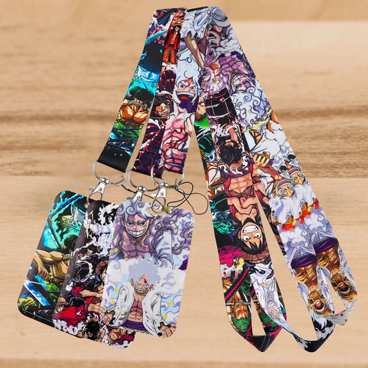Zoro Anime Lanyard – Pirate Card Holder Neck Strap for Keys, ID, Phone, Badge, Cosplay Accessories & Gifts
