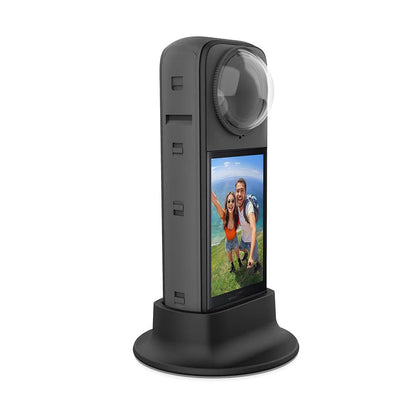 Silicone Base Stand for Insta360 X4 – Desktop Lens Cover & Protective Camera Lens Cap for Sports Camera Accessories