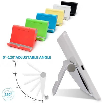 Foldable Cell Phone Tablet Desk Stand Holder: Smartphone Mobile Phone Bracket - Convenient Phone Stand