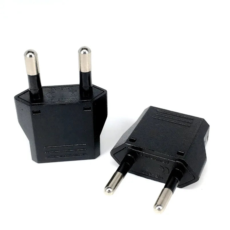 1-20pcs EU/KR Plug Adapter – US to EU Travel Converter with Electric Power Socket AC Outlet