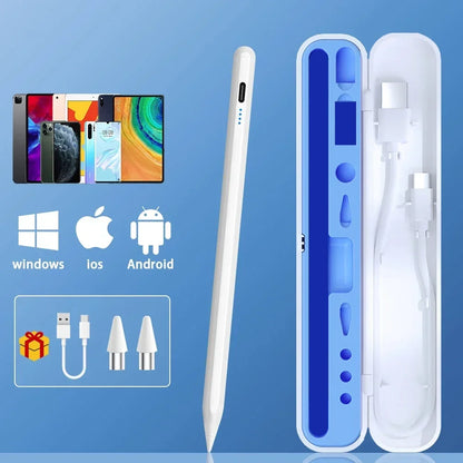 Universal Stylus Pen for Tablet – Touch Pen Compatible with iPad, Huawei, Lenovo, Samsung, Xiaomi, Redmi, Honor, Oppo, Vivo – Includes Protective Box