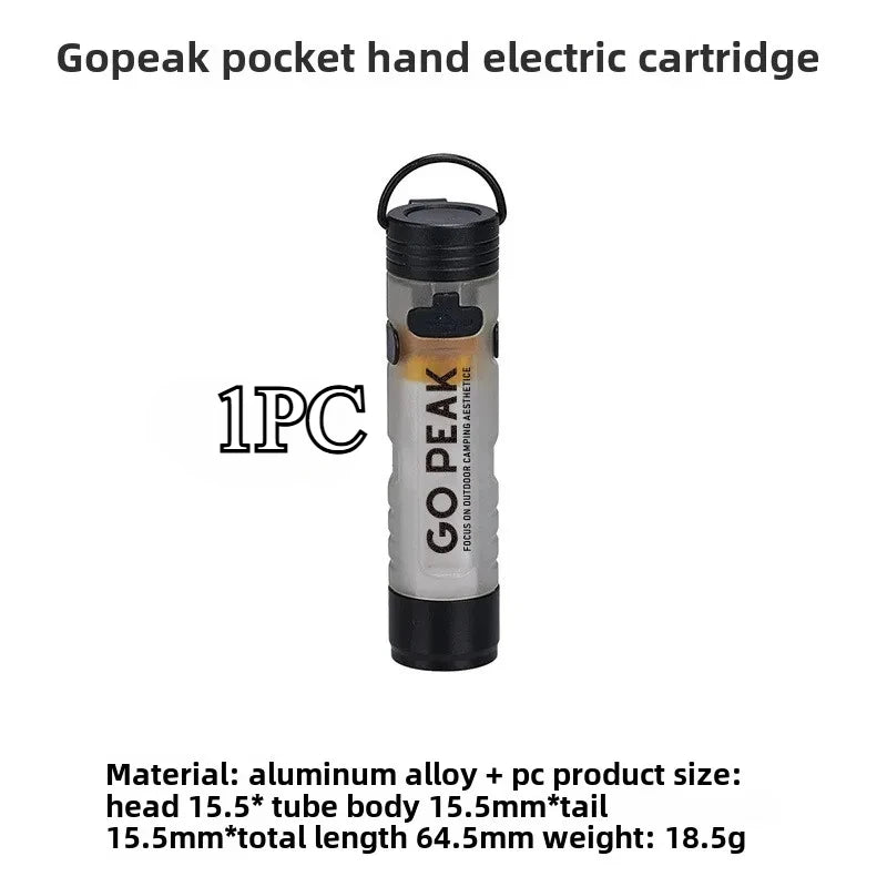 GOPEAK Pocket Mini LED Flashlight – Outdoor Key Clip Cap Light, Long-Lasting Emergency and Disaster Relief 5050 Small Torch