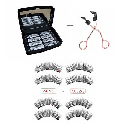 3D Magnetic Eyelashes – Soft, Reusable False Mink Lashes for Easy Wear & Beauty Makeup