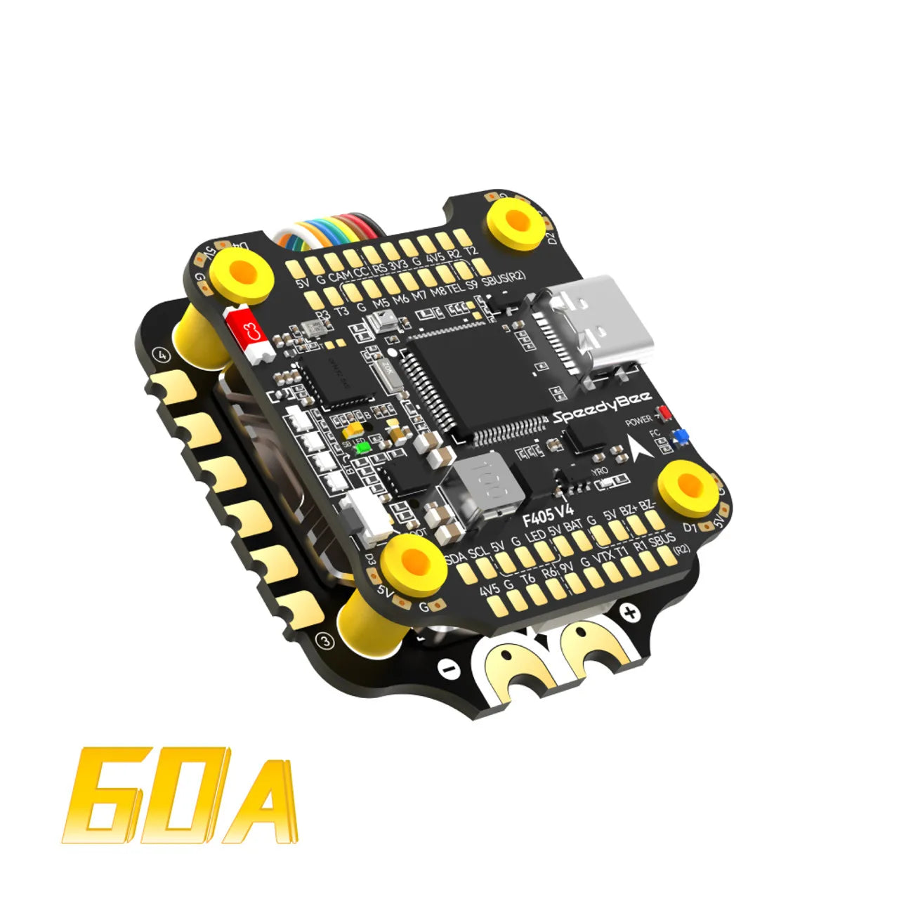 SpeedyBee F405 V4 BLS 60A 30x30 FC & ESC Stack for FPV Racing Drones