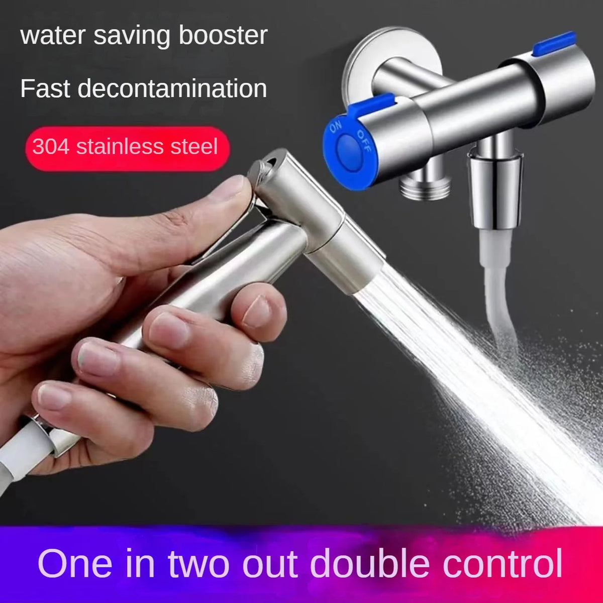 304 Stainless Steel Toilet Spray Gun Set – High Pressure Bathroom Douc ...