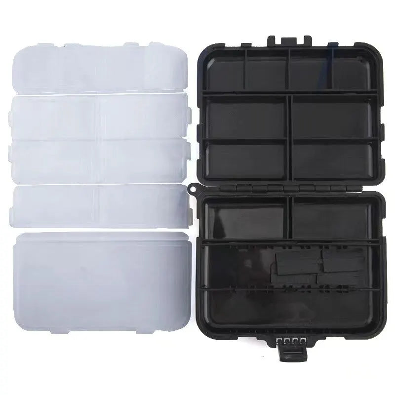 Portable Fishing Tackle Bait Storage Boxes: Double-Sided Organizer for Lures and Hooks - Mini Utility Fishing Box