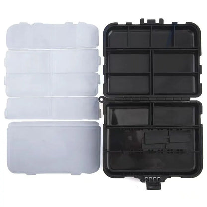 Portable Fishing Tackle Bait Storage Boxes: Double-Sided Organizer for Lures and Hooks - Mini Utility Fishing Box