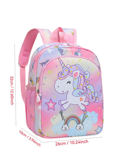 Girls Unicorn Backpack – Trendy Decorative Pattern, Perfect for School & Everyday Use