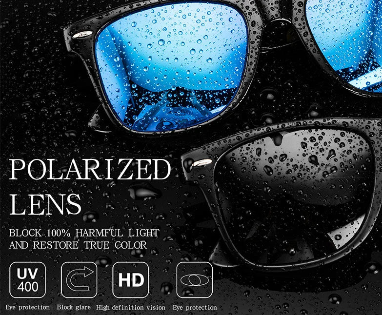 Luxury 2140 Polarized Sunglasses – Men & Women Vintage Square UV400 Shades for Driving & Fishing