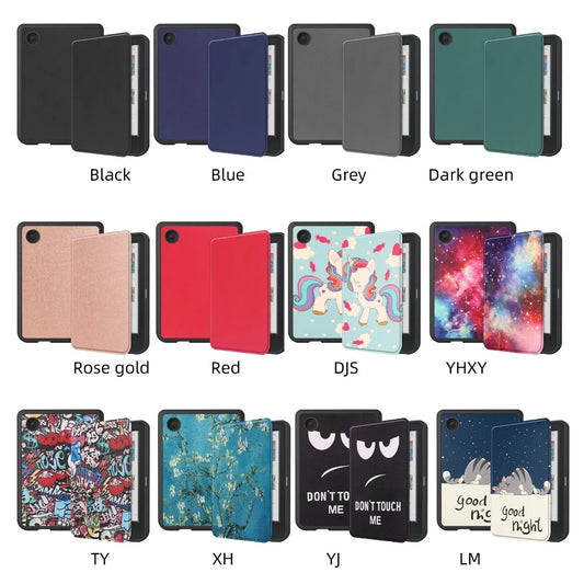 Smart Case for Kobo Clara Colour/BW/2E – Multi-Folding Stand, Magnetic Cover, Soft Back, Auto Sleep/Wake