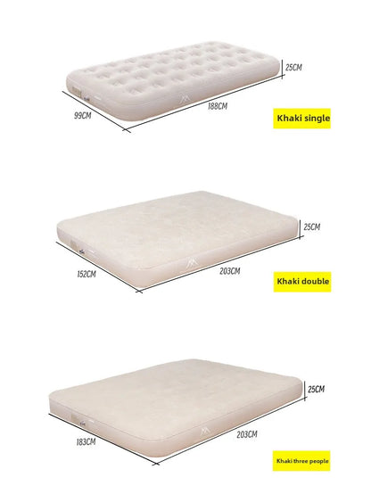 MOUNTAINHIKER 2025 Inflatable Air Mattress - PVC Glamping Camping / interior Bed Mat with Built-In Pump for 1-3 Person