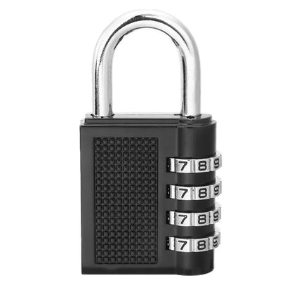 Metal 4-Digit Code Lock – Waterproof Outdoor Padlock for Suitcases, Luggage, Home Lockers & Room Security