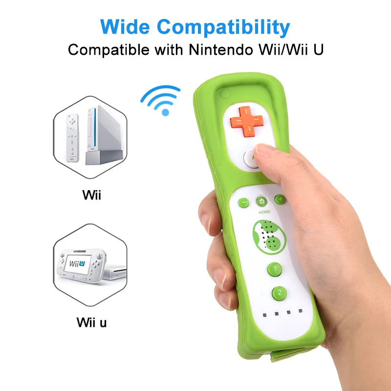 Wii Remote Controller Gamepad with Nunchuck Controller Set - Motion Plus Remote Controller for Nintendo Wii Games Control