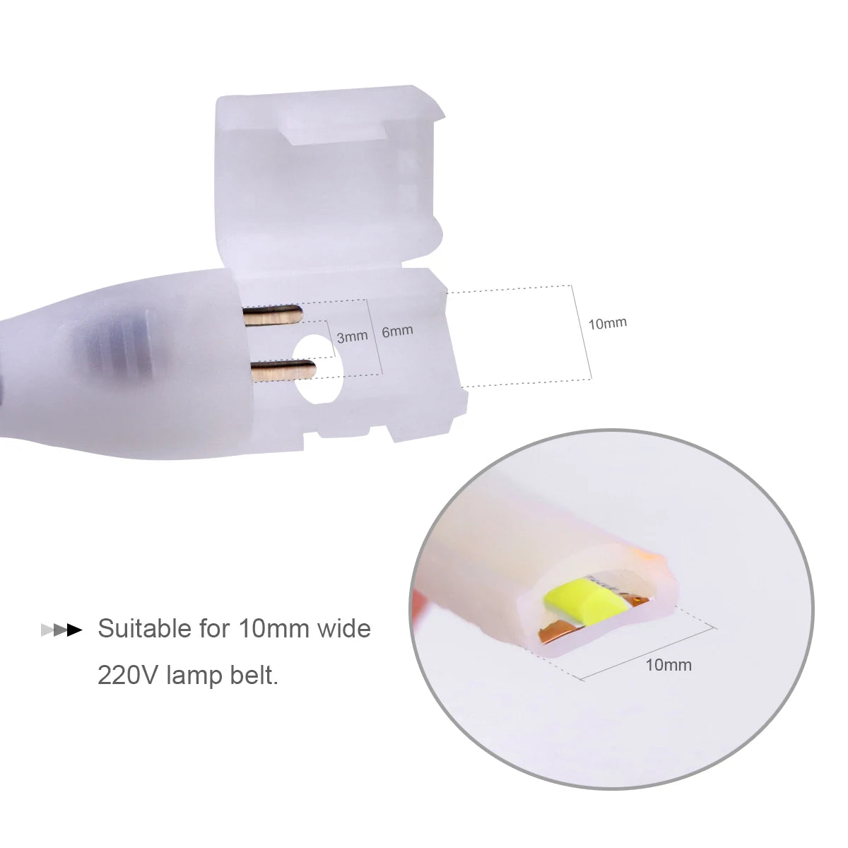 110V 220V COB LED Strip Lights: CRI RA90 288LEDs/m Flexible Waterproof Outdoor Lamp with EU Plug for Kitchen Home Room Decoration