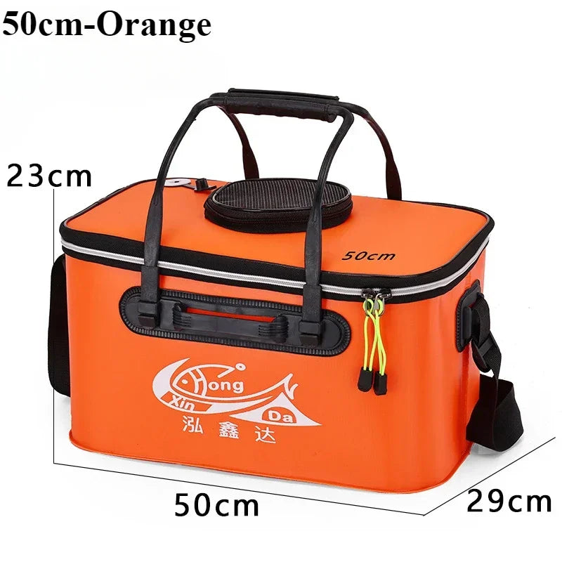 Folding EVA Live Fish Bucket – Thickened Portable Water Tank for Outdoor Fishing and Accessories