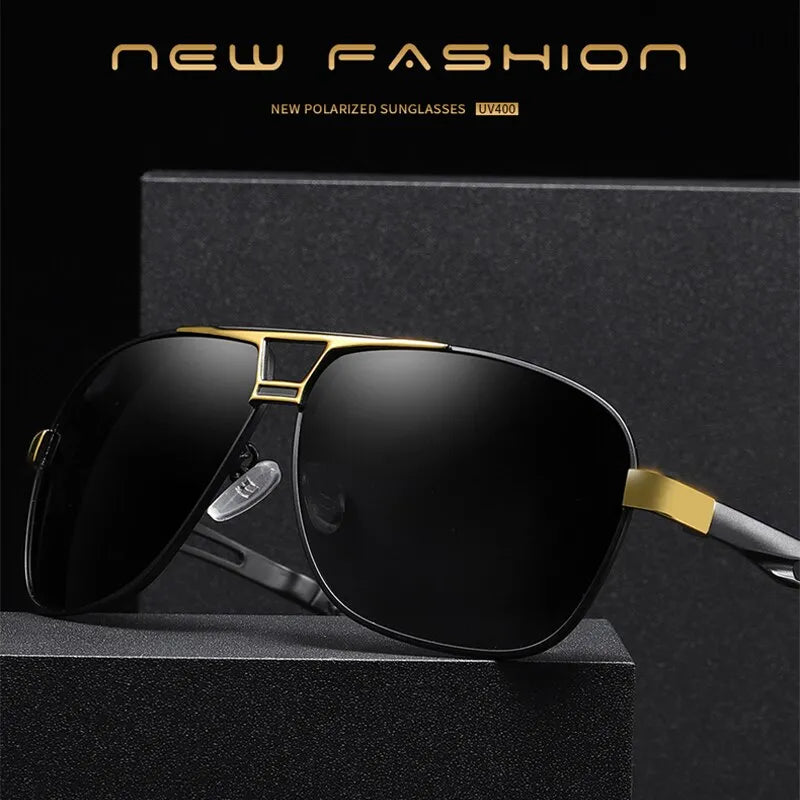 New Square Photochromic Polarized Sunglasses: Men's Color Changing Sun Glasses Chameleon Anti-Glare Driving Oculos De Sol