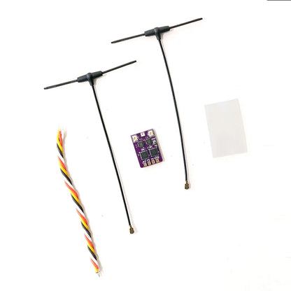 ELRS 2.4G Dual Antenna Diversity Receiver – Built-in TCXO RX for FPV Freestyle & Long Range RC Racing Drones