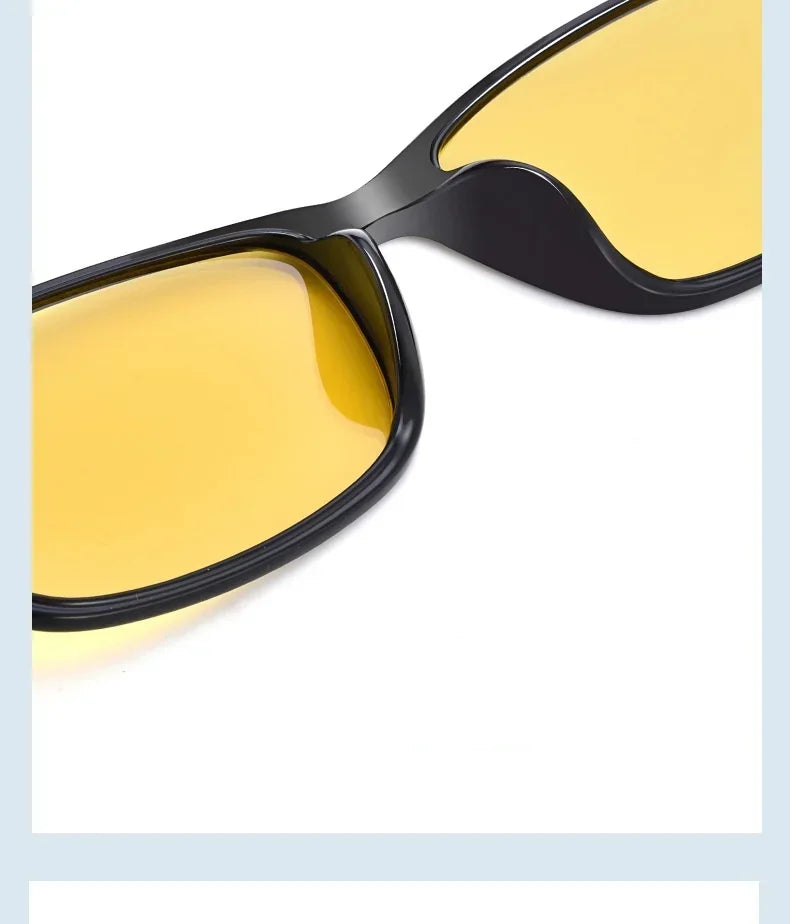 Vintage Unisex Anti-Glare Night Vision Driving Glasses – Ultralight Square Frame Myopia Eyewear (-4.0)