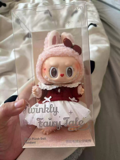 Premium Labubu Zimomo Angel Doll Clothes Set  — 17cm Mokoko Vinyl Pendant Plush & Clothes Set (Fits Labubu 1st & 2nd Gen) — Birthday Gift