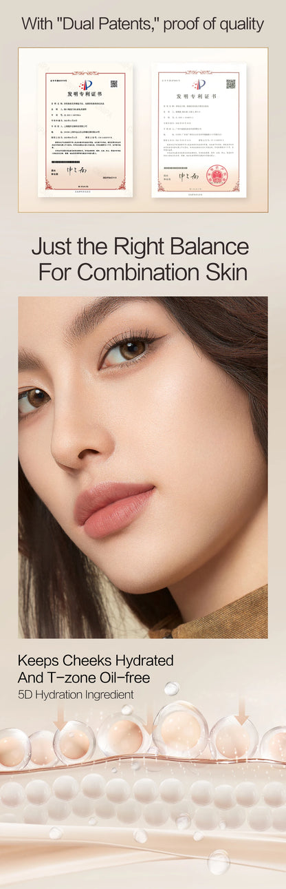 CARSLAN Long-Lasting Moisture Matte Liquid Foundation – Full Coverage Concealer, Whitening & Oil Control Face Base Makeup