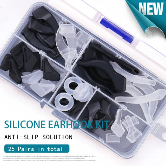 Eyeglass Retainer Set – Anti-Slip Silicone Ear Hooks for Glasses & Sunglasses