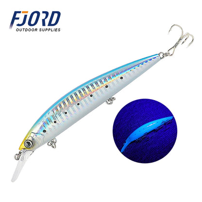 FJORD Heavy Sinking Minnow Fishing Lures – 110S 37g, 90S 29g, 70S 17g Saltwater & Freshwater Jerkbait